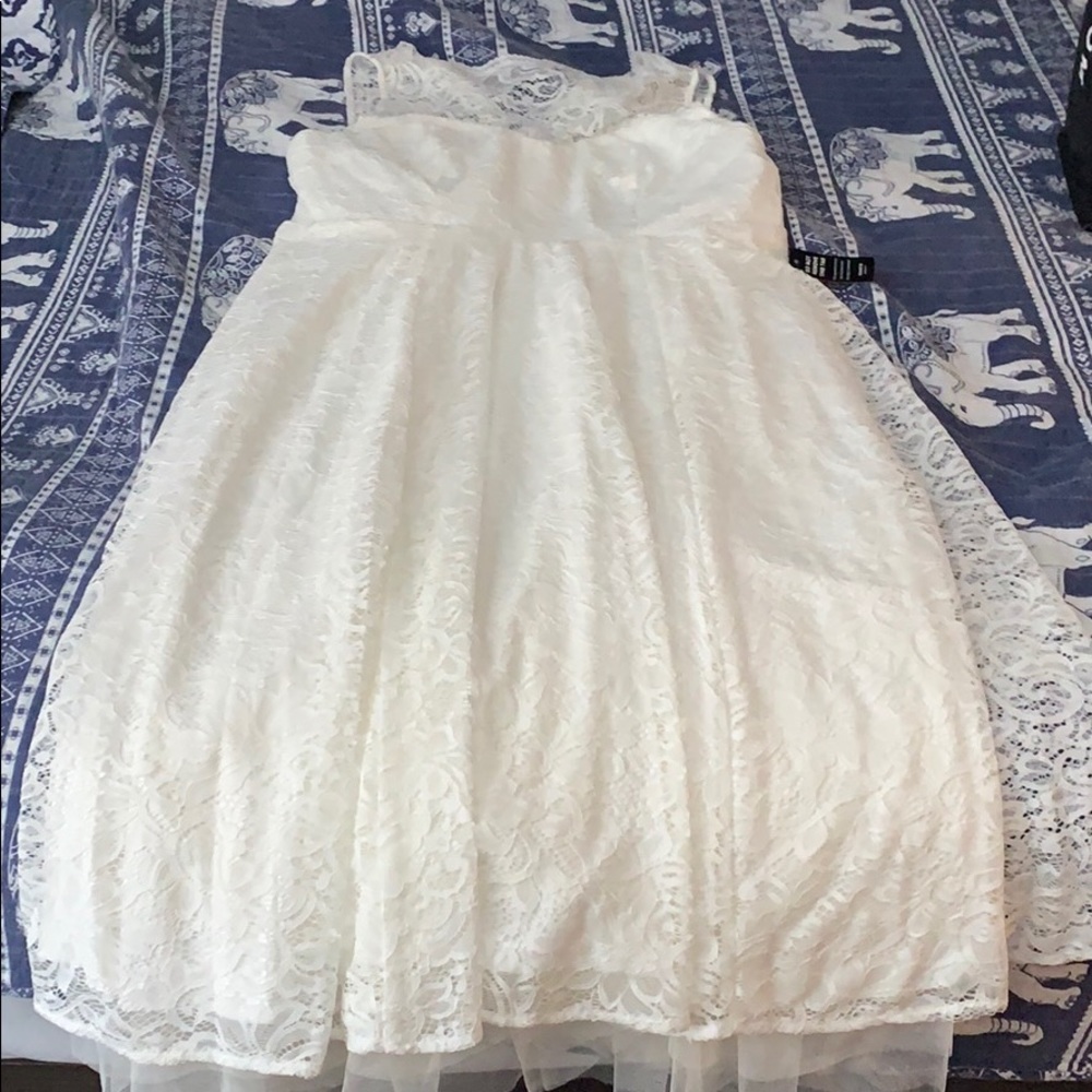 Torrid, ivory lace dress